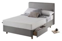 Studio by Silentnight Simple Double 2 Drw Divan - Slate Grey